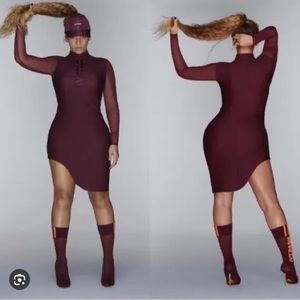 Adidas x IVY PARK Asymmetrical Long Sleeve Dress